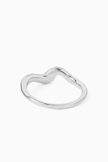 Molten Snow Stacking Crystal Ring