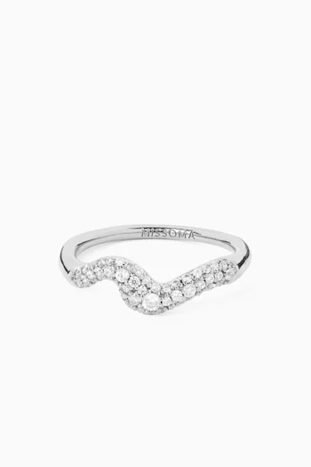 Molten Snow Stacking Crystal Ring