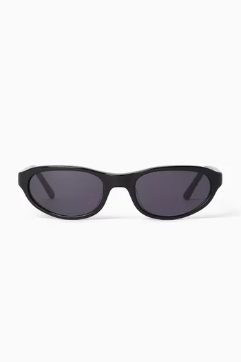 Naomi Oval Sunglasses in Acetate