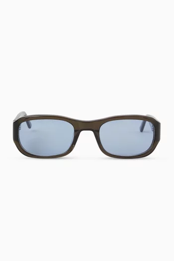 Jordyn Oval Sunglasses in Acetate