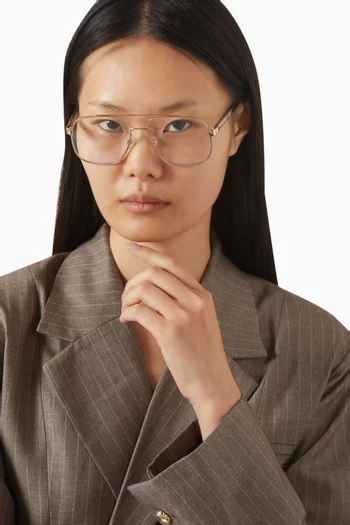 نظارة أميليا بإطار أفياتور ستانلس ستيل