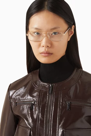 نظارة إيفانجلين بإطار أفياتور ستانلس ستيل