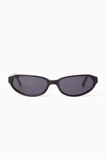 Alexe Oval Sunglasses in Acetate