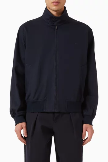 Zipped Jacket in Organic-cotton