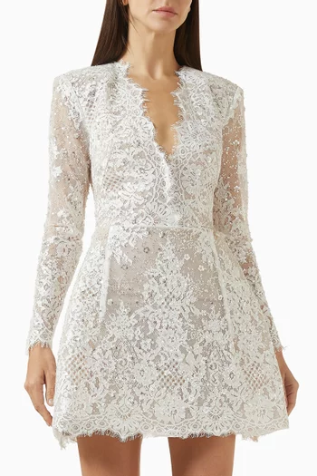 Isabela Mini Dress in Lace