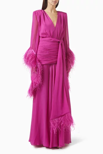 فستان جيشا طويل