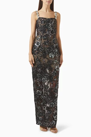 Dahlia Sequinned Maxi Dress