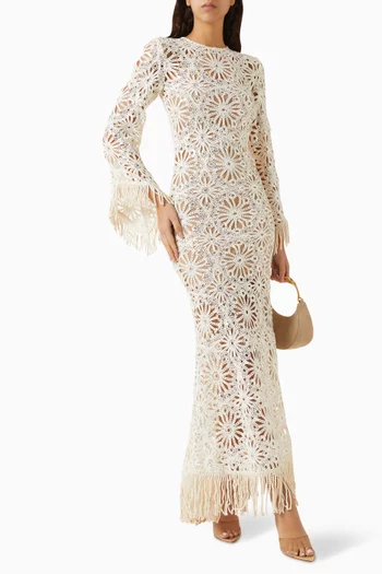 Mia Crochet Maxi Dress