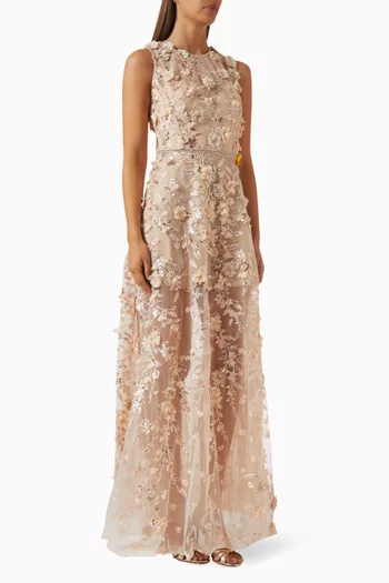 Arielle Embroidered Gown