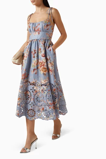 فستان اويكن بيكنيك كتان