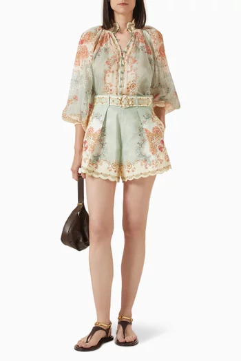 Daylight Tuck Shorts in Linen