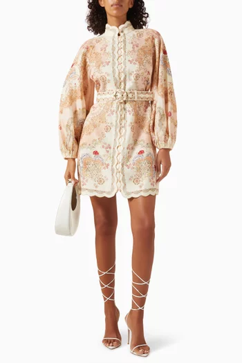 فستان داي لايت قصير كتان