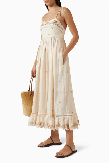 فستان بيشنس كاميسول كتان