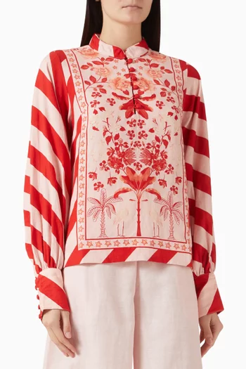 Printed Top in Cotton