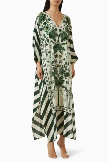 Hand-beaded Batwing Kaftan