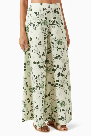Flared Wide-leg Pants