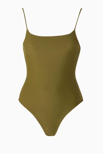 لباس سباحة تروفي قطعة واحدة قماش غير لامع