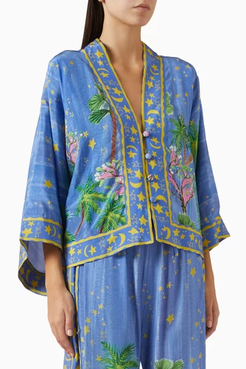 بلوزة نوتشه مزيج فيسكوز