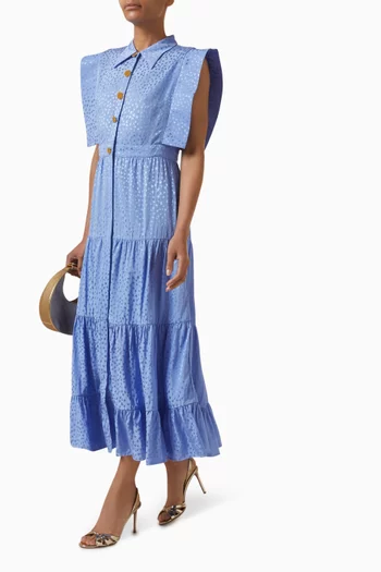 فستان لوسيرو طويل مزيج فيسكوز