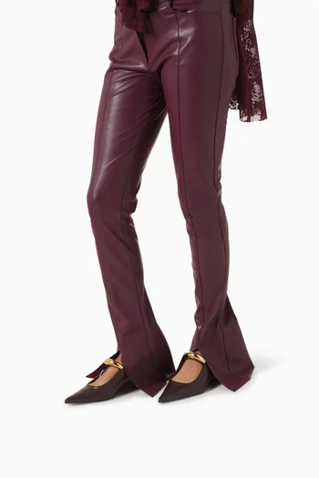 Helena Mules in Vegan Leather