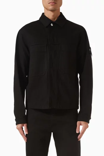 Logo Jacket in Denim