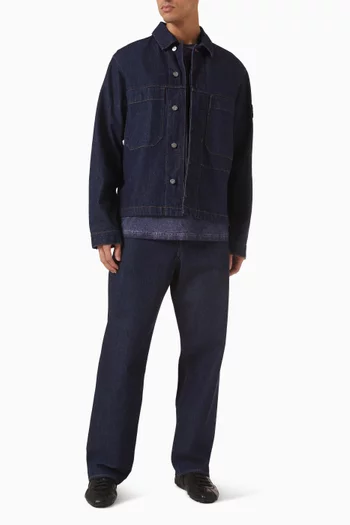 Logo Jacket in Denim