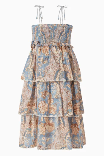 Daylight Tiered Dress in Cotton