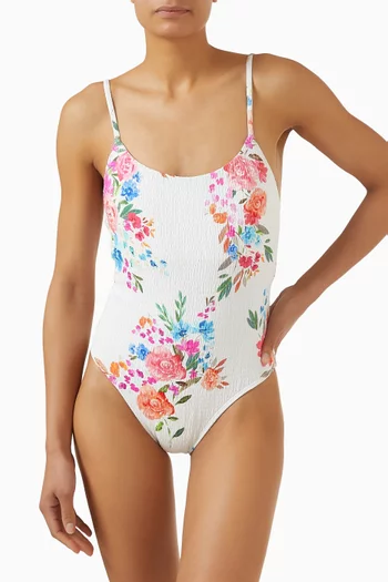 Elodie Smocked One-piece Swimsuit