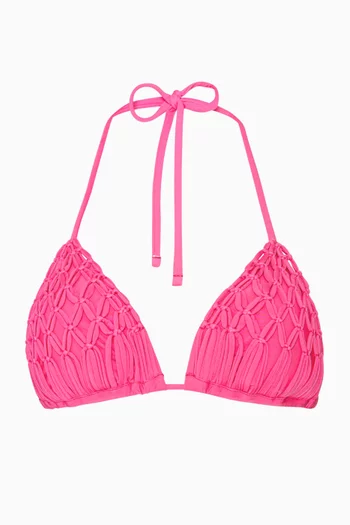 Lila Triangle Bikini Top