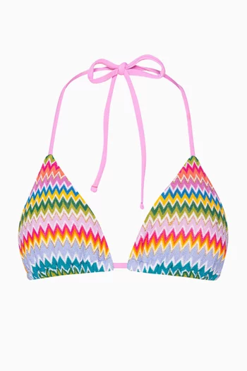 Zig-zag Triangle Bikini Top
