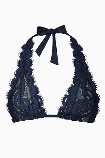 Lace Halter Bikini Top