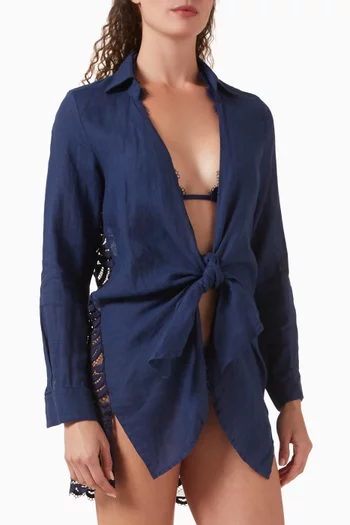 Millie Tie Tunic in Lace