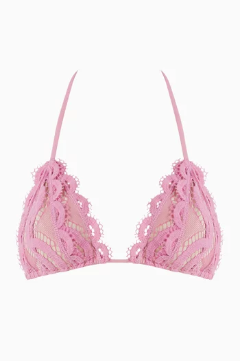 Triangle Bikini Top in Lace