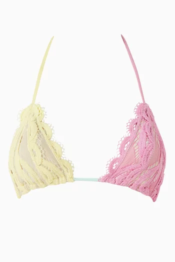 Triangle Bikini Top in Lace