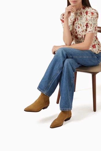 Dominique 25 Ankle Boots in Suede