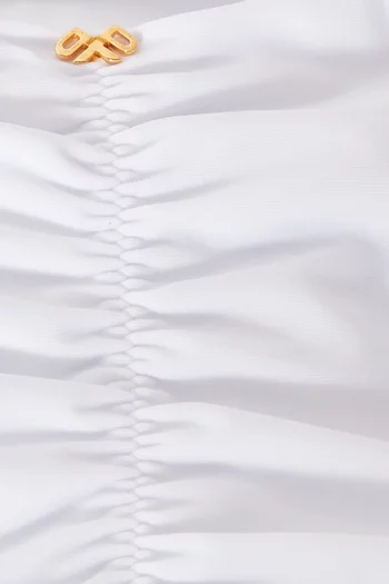 Basic Ruched Full Bikini Briefs