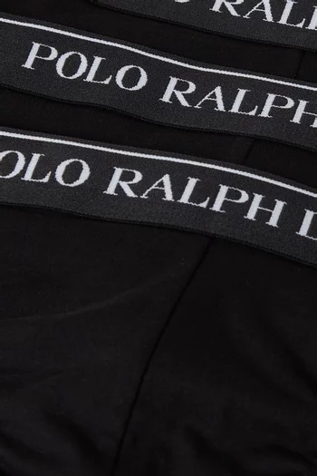 Low-rise Logo Briefs in Stretch Cotton, Set of 3