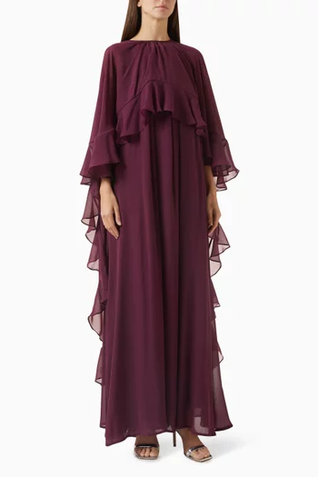 Frilled Cape Kaftan