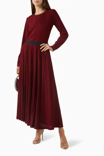 تنورة متوسطة الطول جيرسيه