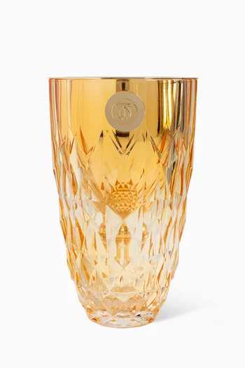 مبخرة كريستال بلون ذهبي وبني من تاتش اوف عود