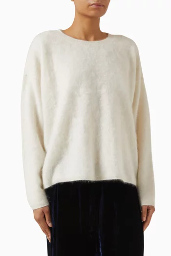 Fluff Crew Neck Sweater in Cashmere