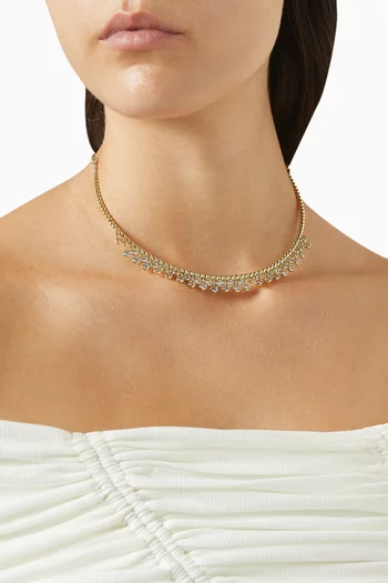 Celestial Choker in 24kt Gold-plated Metal