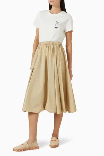 تي شيرت مطرز قطن جيرسيه كينزو × فوتورا 2000‏