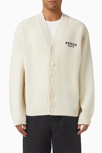 كارديغان بتطريز زهرة بوكي نسيج صوف