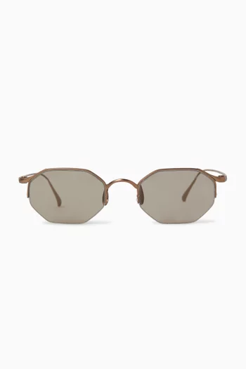 Irregular-frame Sunglasses in Metal