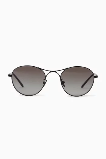 Round Sunglasses in Metal
