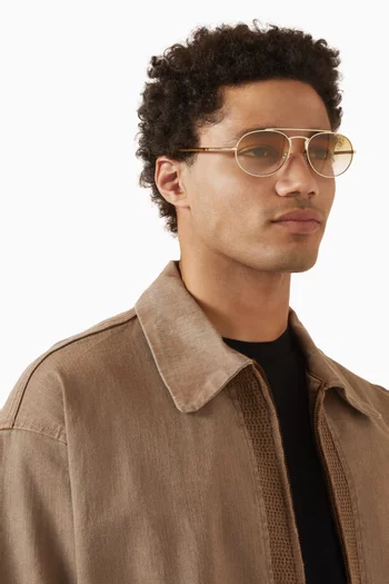 نظارة شمسية بإطار حرف D بلاستيك