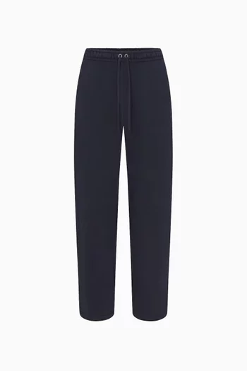 Straight-leg Pants in Cotton-fleece