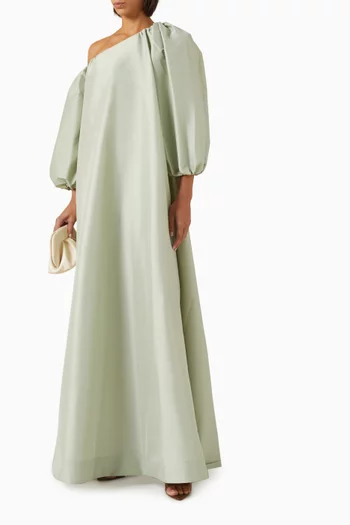 Nathalie Maxi Dress in Taffeta