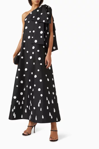 Winnie One-shoulder Dress in Taffeta